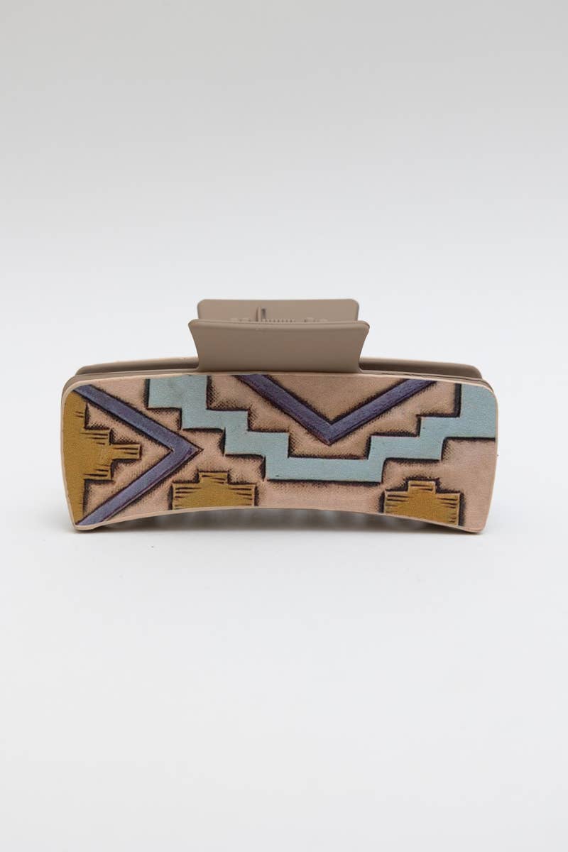 🌵 Western Bohemian Hair Claw Clips – Stylish and Unique: Highland Flora