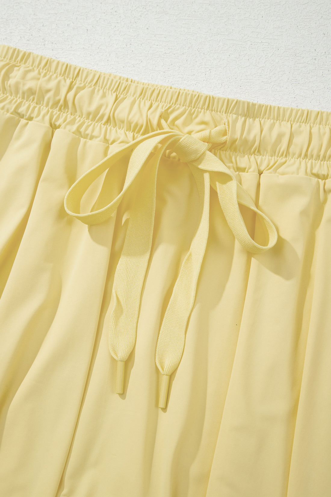 Drawstring Elastic Waistband Lined Tennis Skort