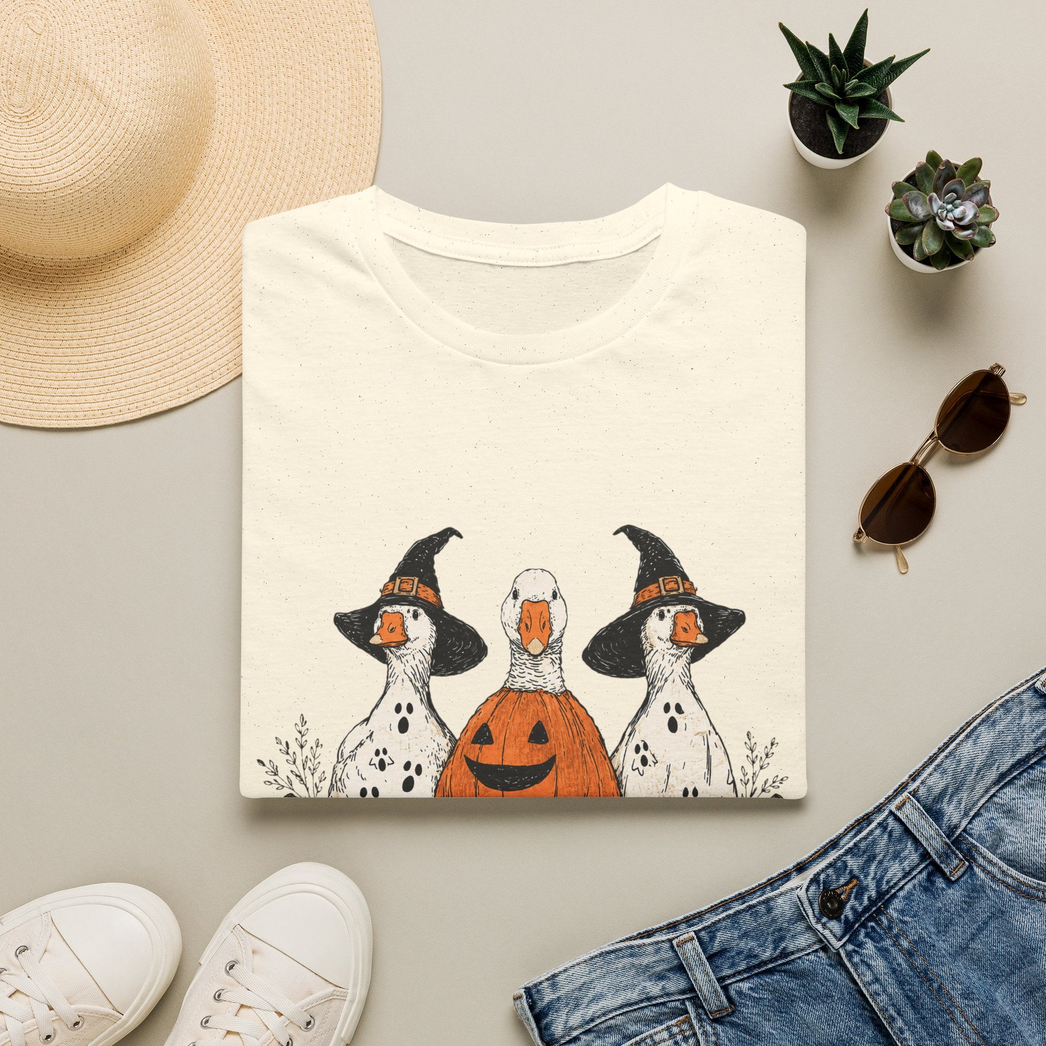 Halloween Porch Goose Softstyle T-Shirt