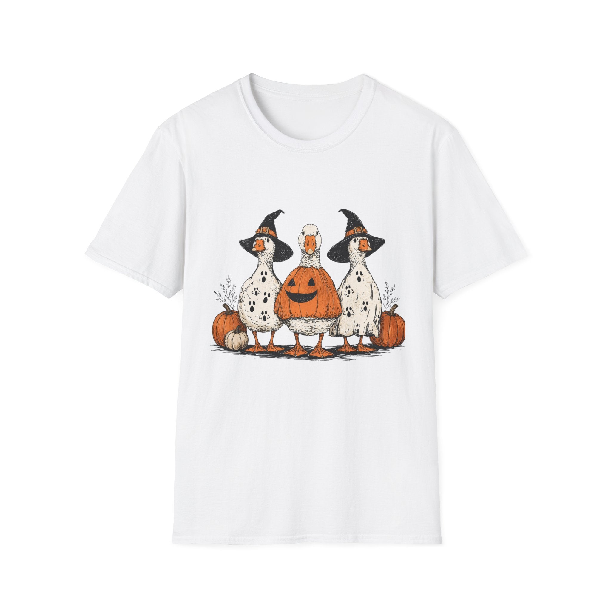 Halloween Porch Goose Softstyle T-Shirt