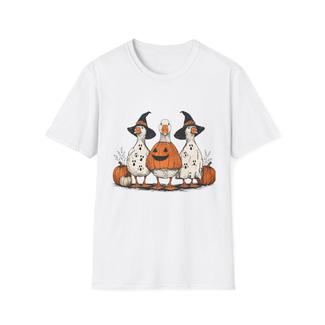 Halloween Porch Goose Softstyle T-Shirt