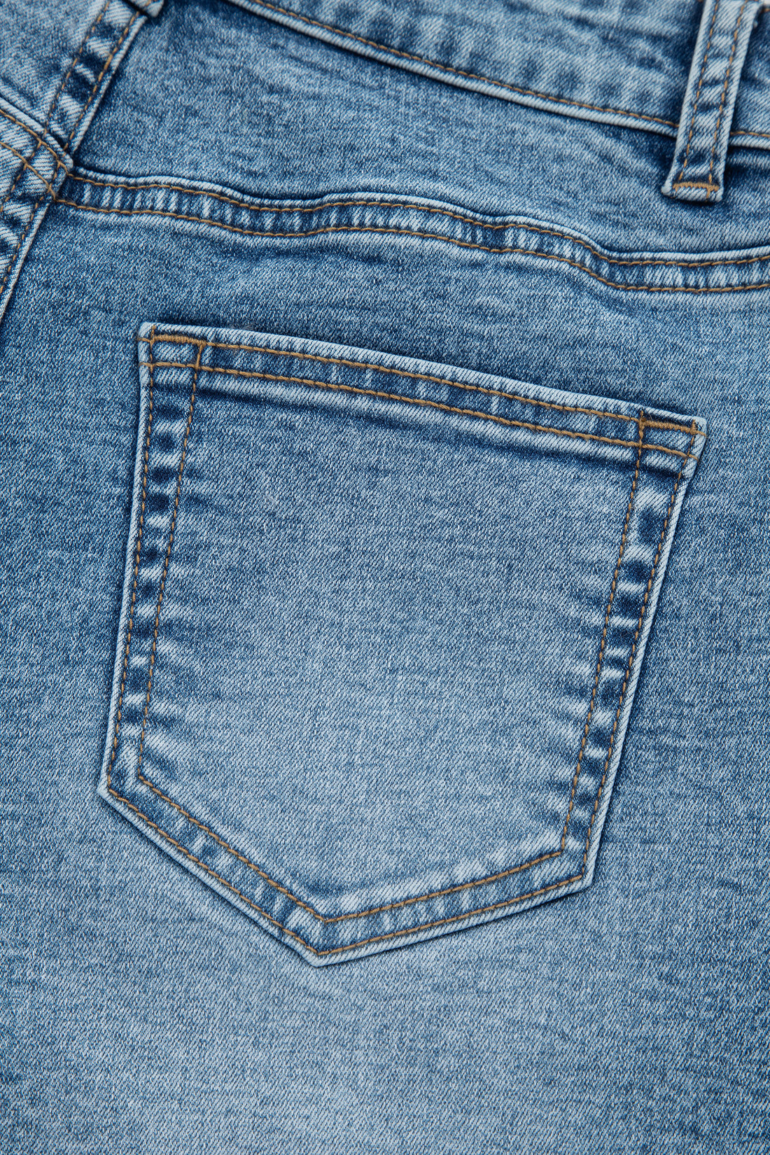 Dusk Blue Western Embroidery Stud Denim Shorts