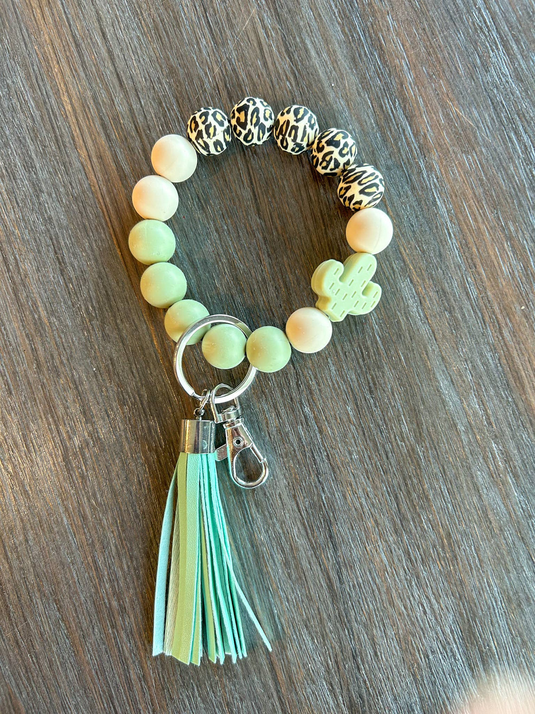 Cactus Western Keychain: Green