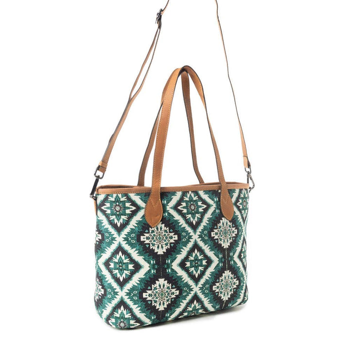 Myra Bag Desert Sky Star Tote Bag In Turquoise