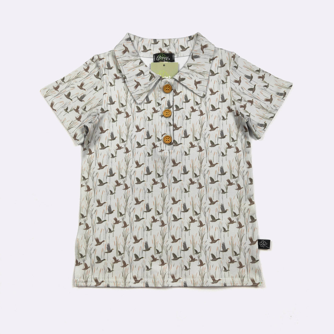Duck Flight Boy Collar Shirt