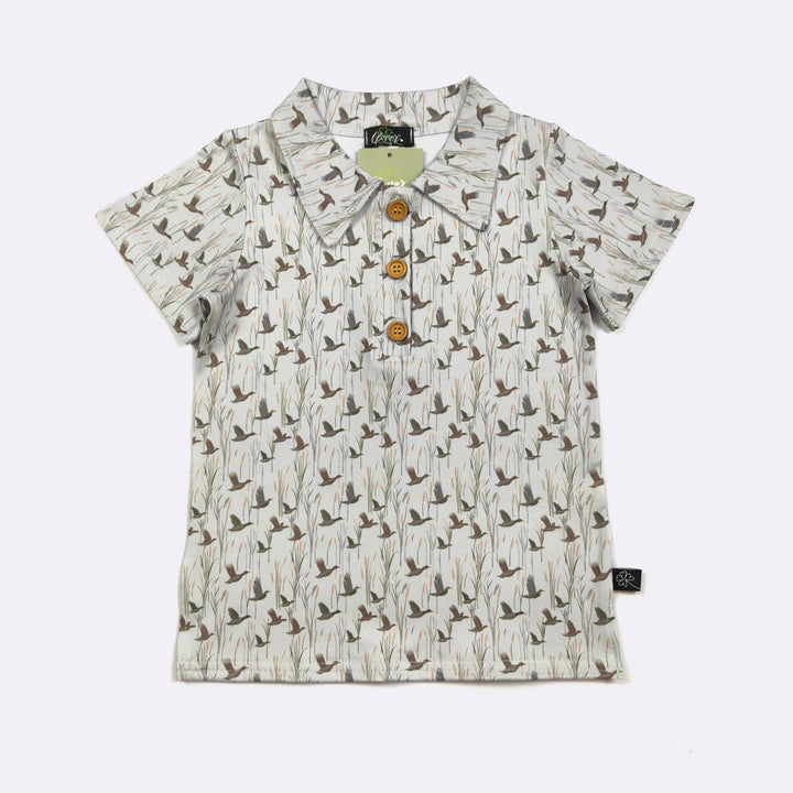 Duck Flight Boy Collar Shirt
