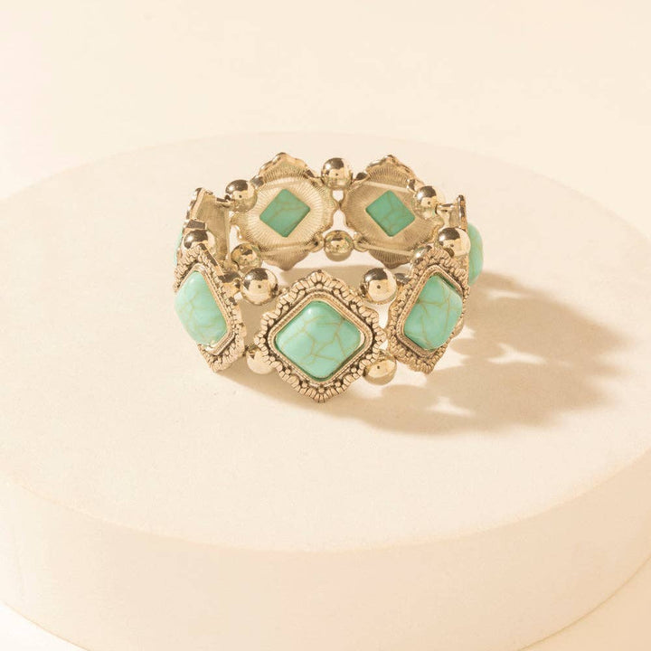 Skystone Elastic Cuff in Creek Blue: Creek Blue