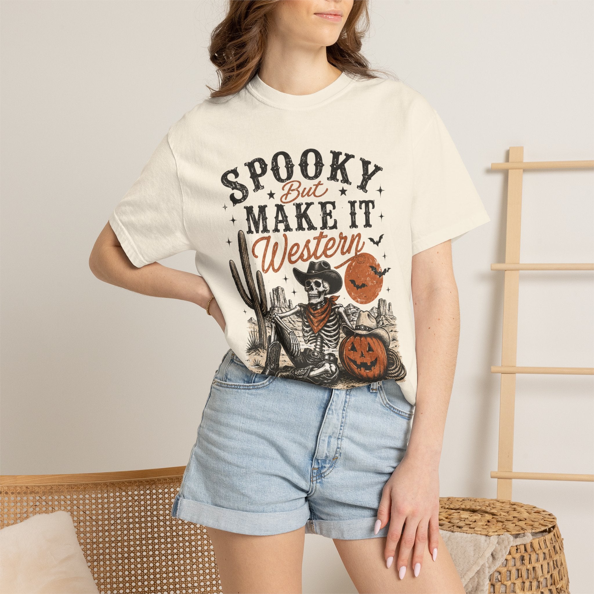 Spooky But Make It Western Garment-Dyed T-shirt