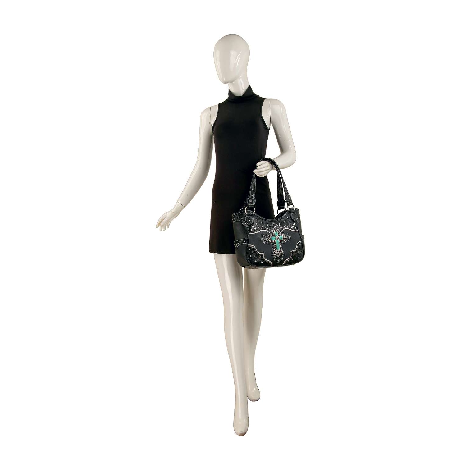 Decorative Cross Western Shoulder Bag