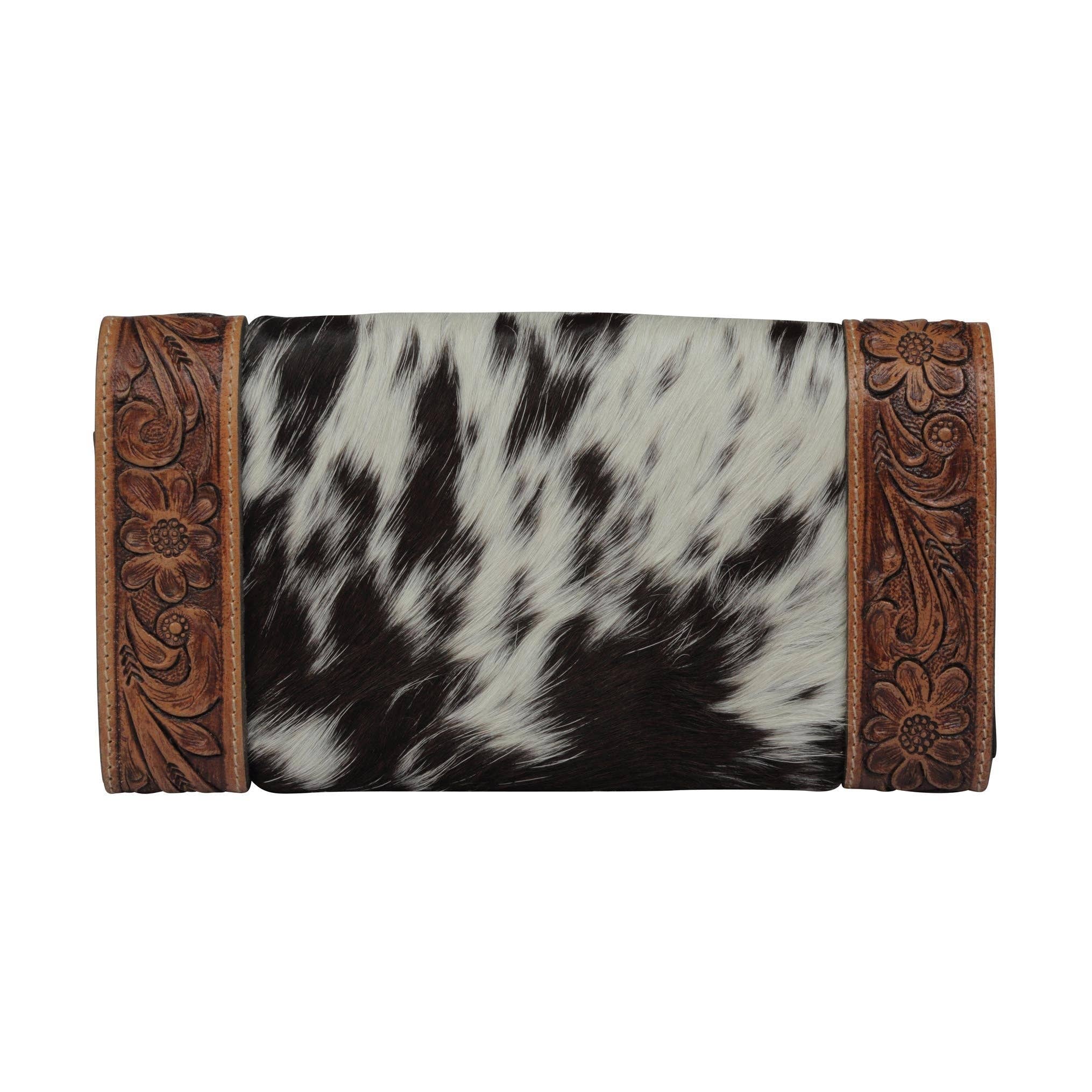 Advent Hand Tooled Leather Wallet With Rfid Protection And Card Slots