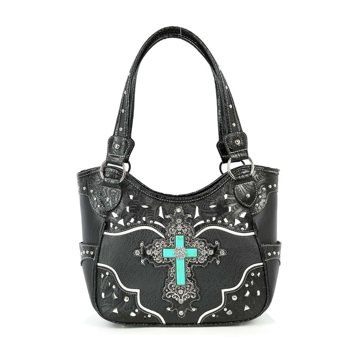 Decorative Cross Western Shoulder Bag