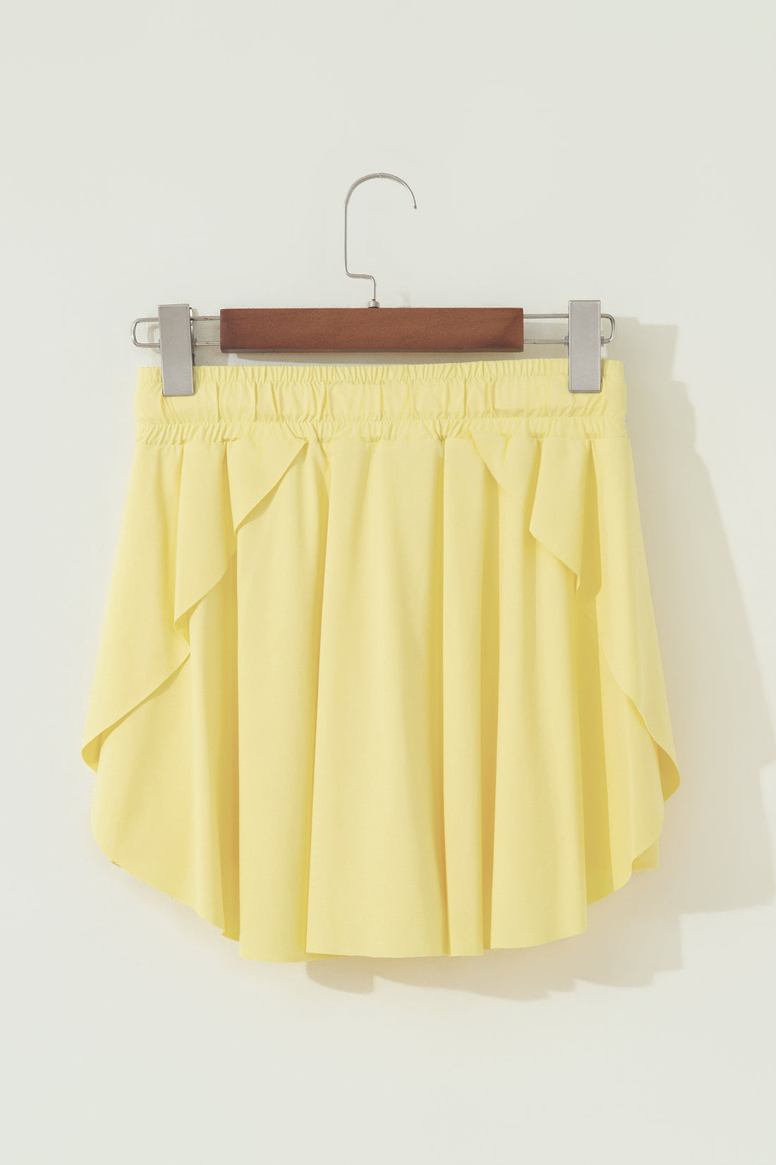 Drawstring Elastic Waistband Lined Tennis Skort