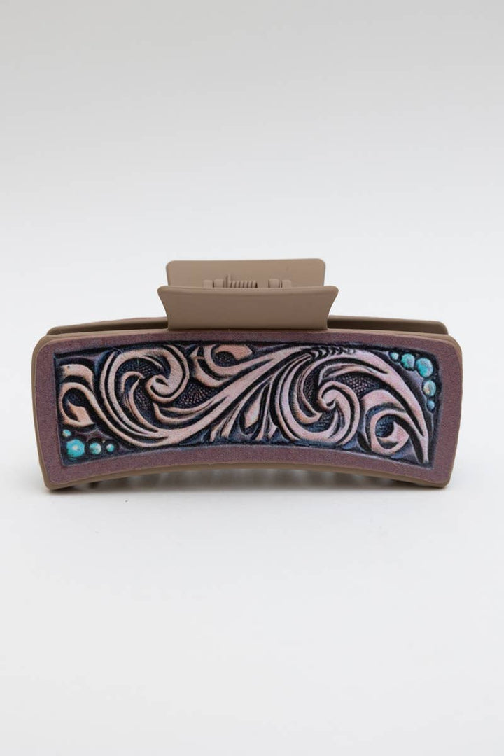 🌵 Western Bohemian Hair Claw Clips – Stylish and Unique: Bloom Ridge