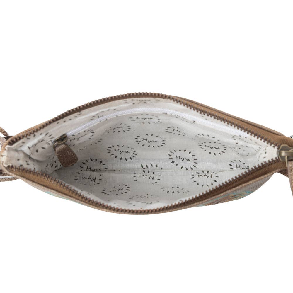 Myra ThunderFly Fringed Small Leather Bag in Mojave Brown
