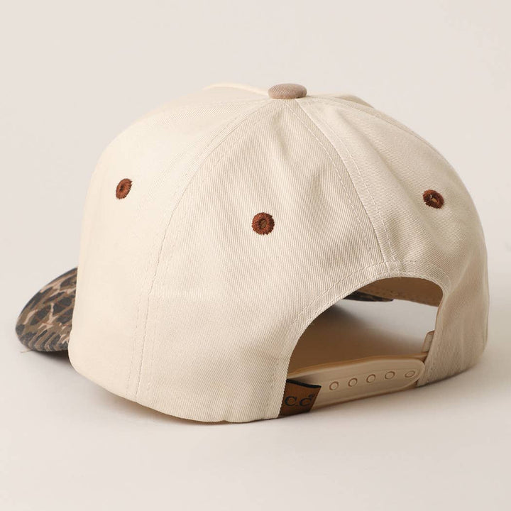 LITERALLY JUST A COWGIRL Leopard Trucker Hat