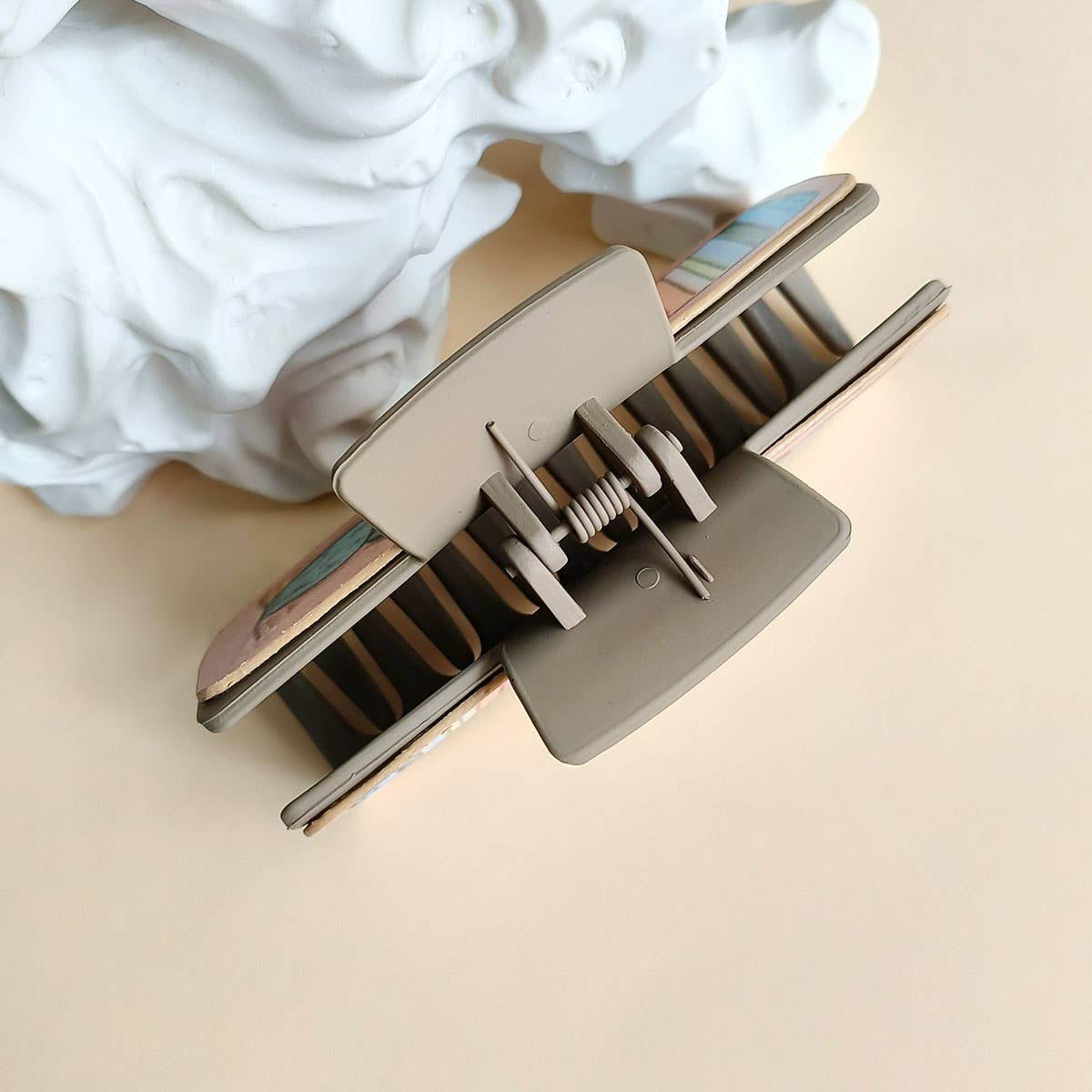 Retro Western Cowboy Faux Leather Hair Claw Clip