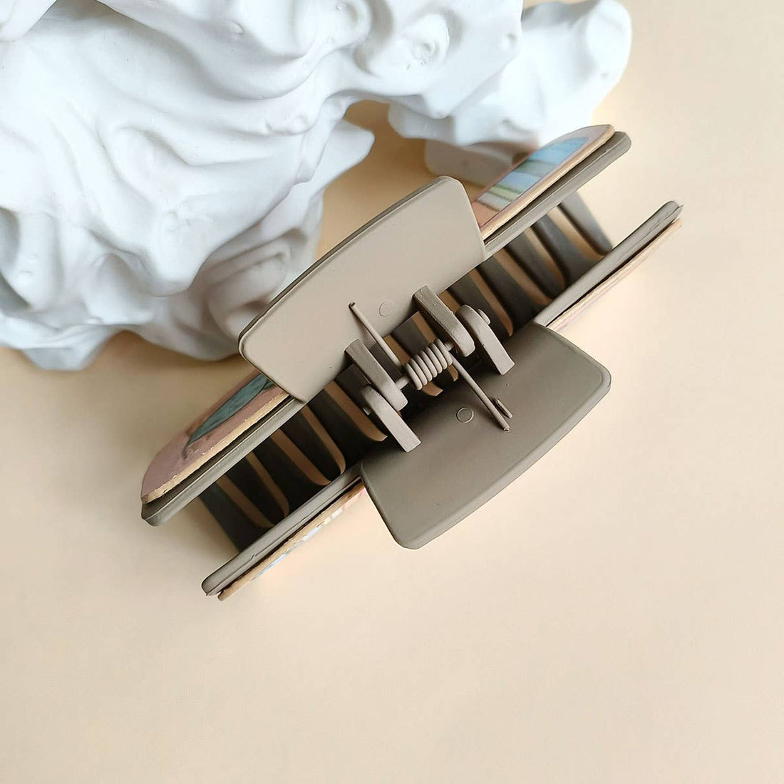 Retro Western Cowboy Faux Leather Hair Claw Clip