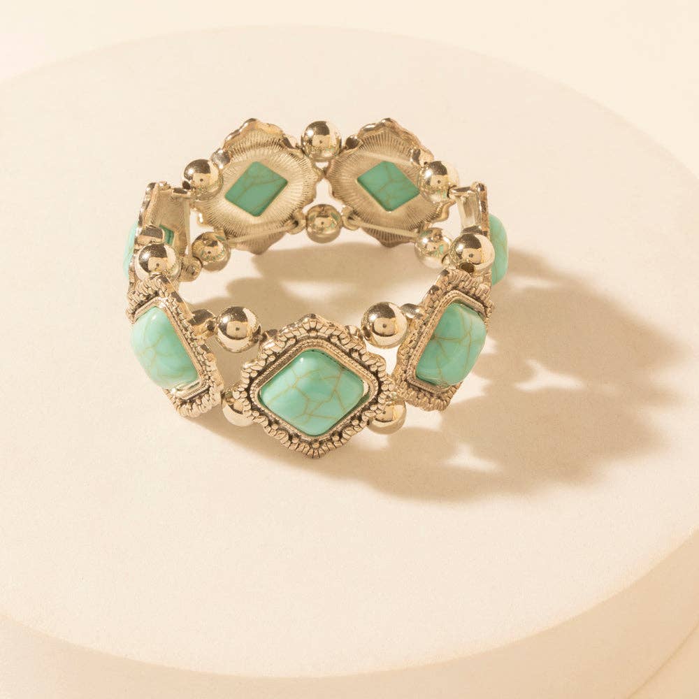 Skystone Elastic Cuff in Creek Blue: Creek Blue