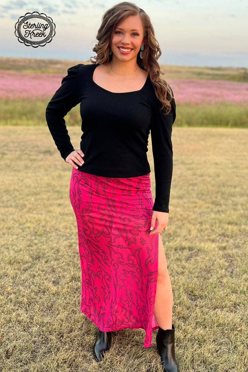 Cowgirls Like Us Slit Skirt