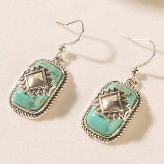 Zenith Stone Earrings in Spirit Blue: Spirit Blue