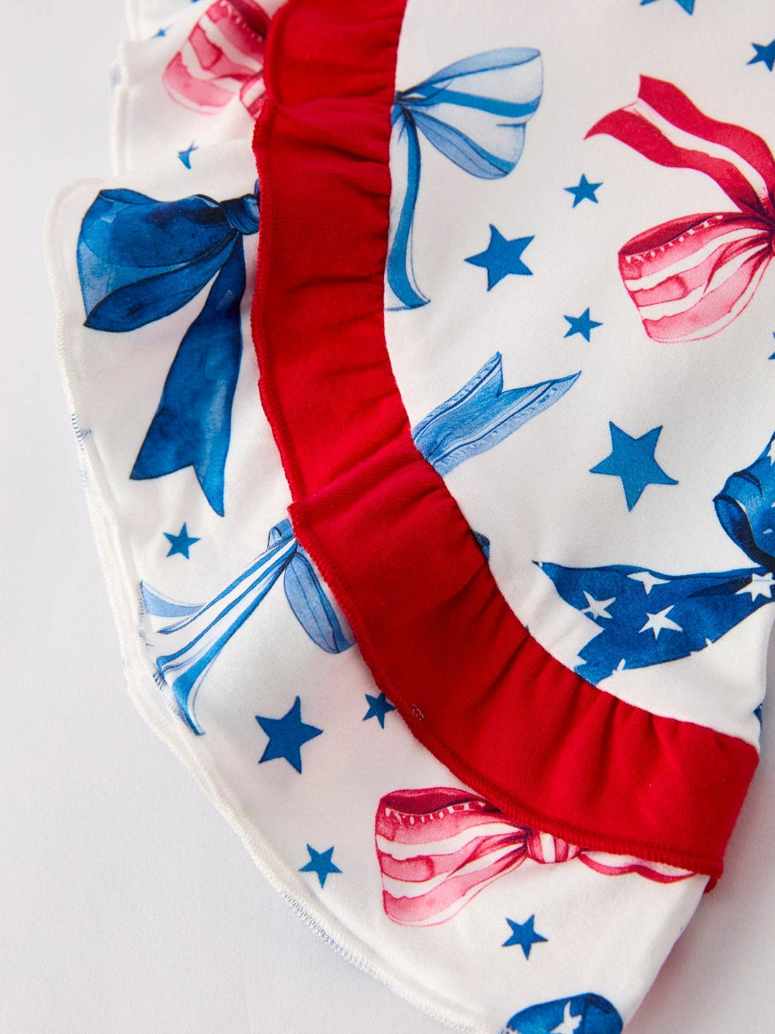 4th of july Bow Print Jumpsuit: